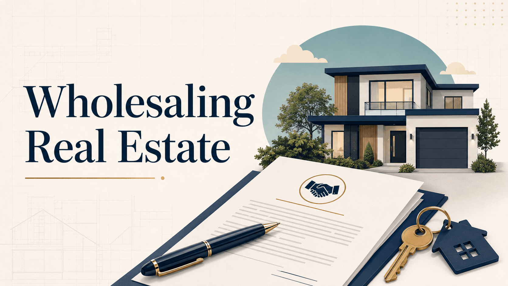 Wholesaling real estate closing illustration